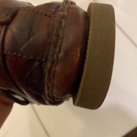 Clear Out- VGUC Sperry Leeward 2-Eye Yacht Club Boat Shoe size 12 in Amaretto - Picture 8 of 15